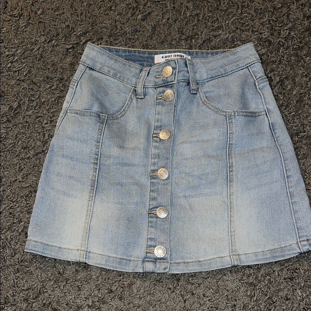 Light Denim Skirt by Almost Famous